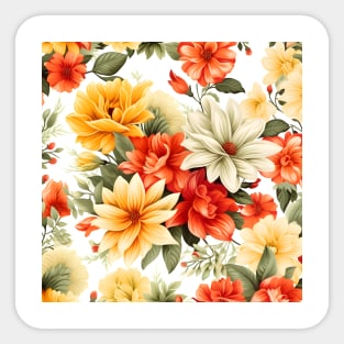 Bright Summer Flowers Sticker